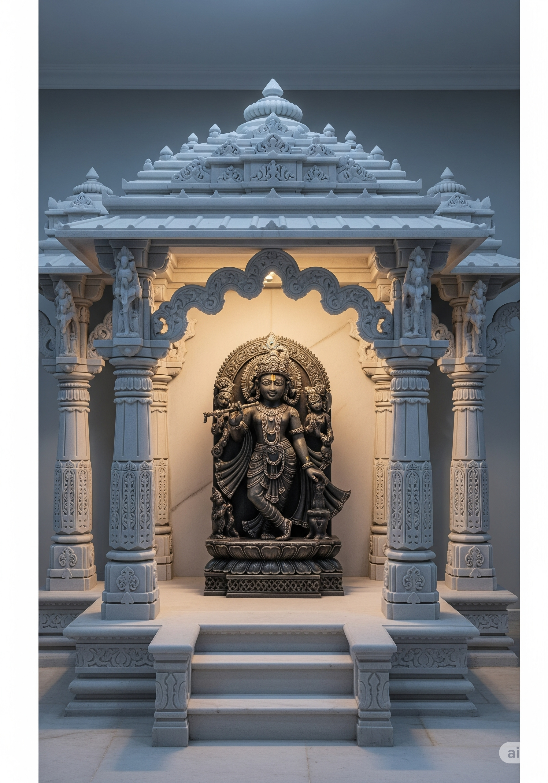 White Marble Temple Large